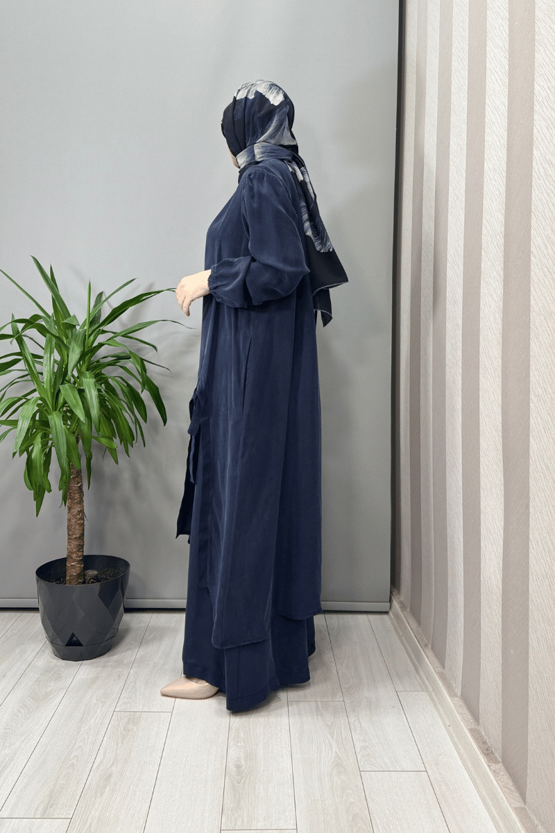 Misswhence Cep Ve Yırtmaç Detaylı Tunik Pantolon Takımı 37023