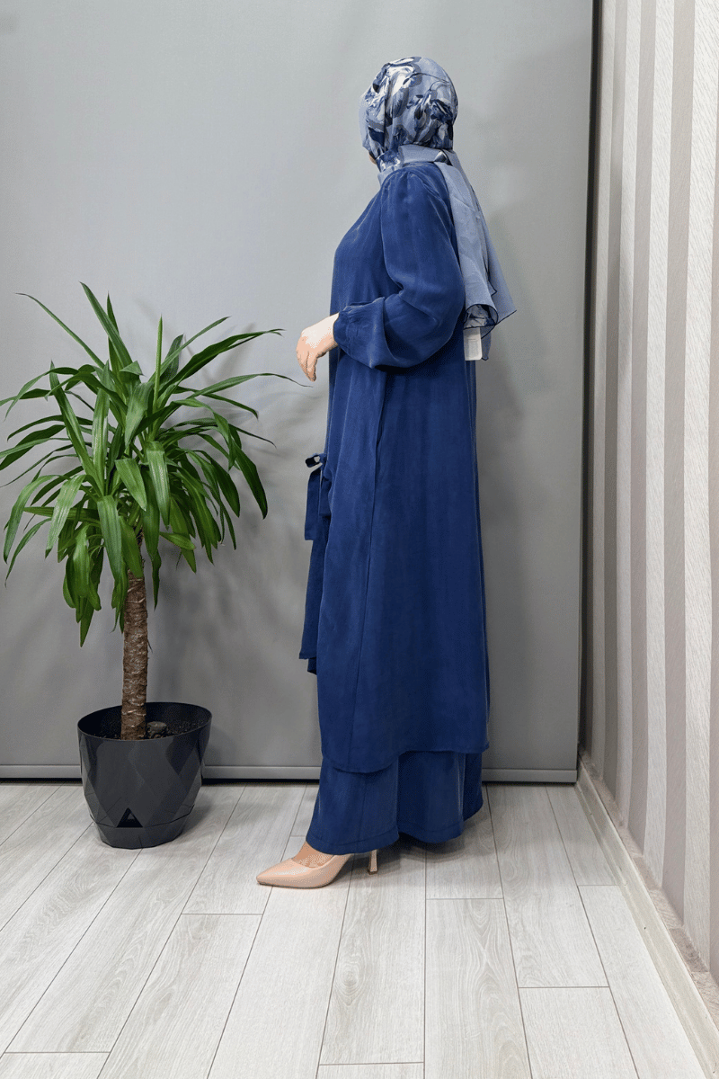 Misswhence Cep Ve Yırtmaç Detaylı Tunik Pantolon Takımı 37023