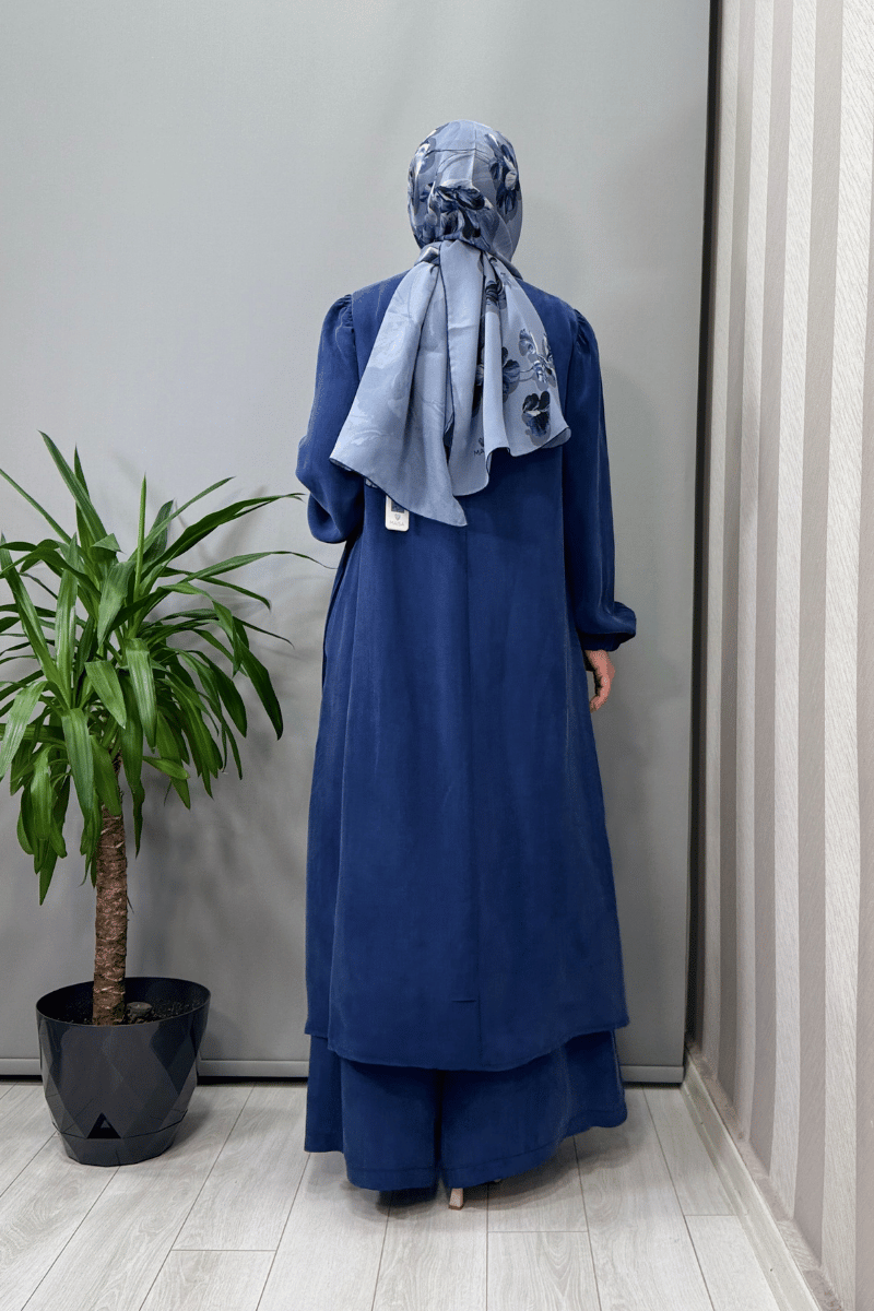 Misswhence Cep Ve Yırtmaç Detaylı Tunik Pantolon Takımı 37023