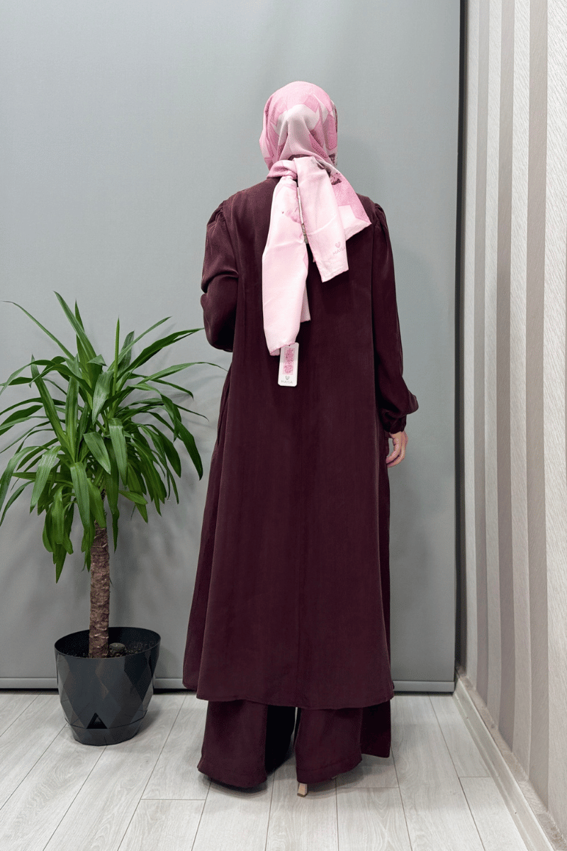 Misswhence Cep Ve Yırtmaç Detaylı Tunik Pantolon Takımı 37023